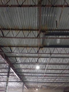 ALDI buildout existing roof structure