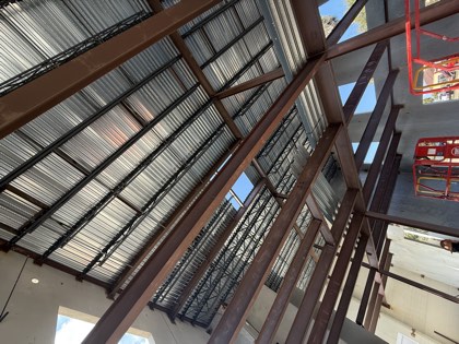 Forest Lake Academy installed steel package